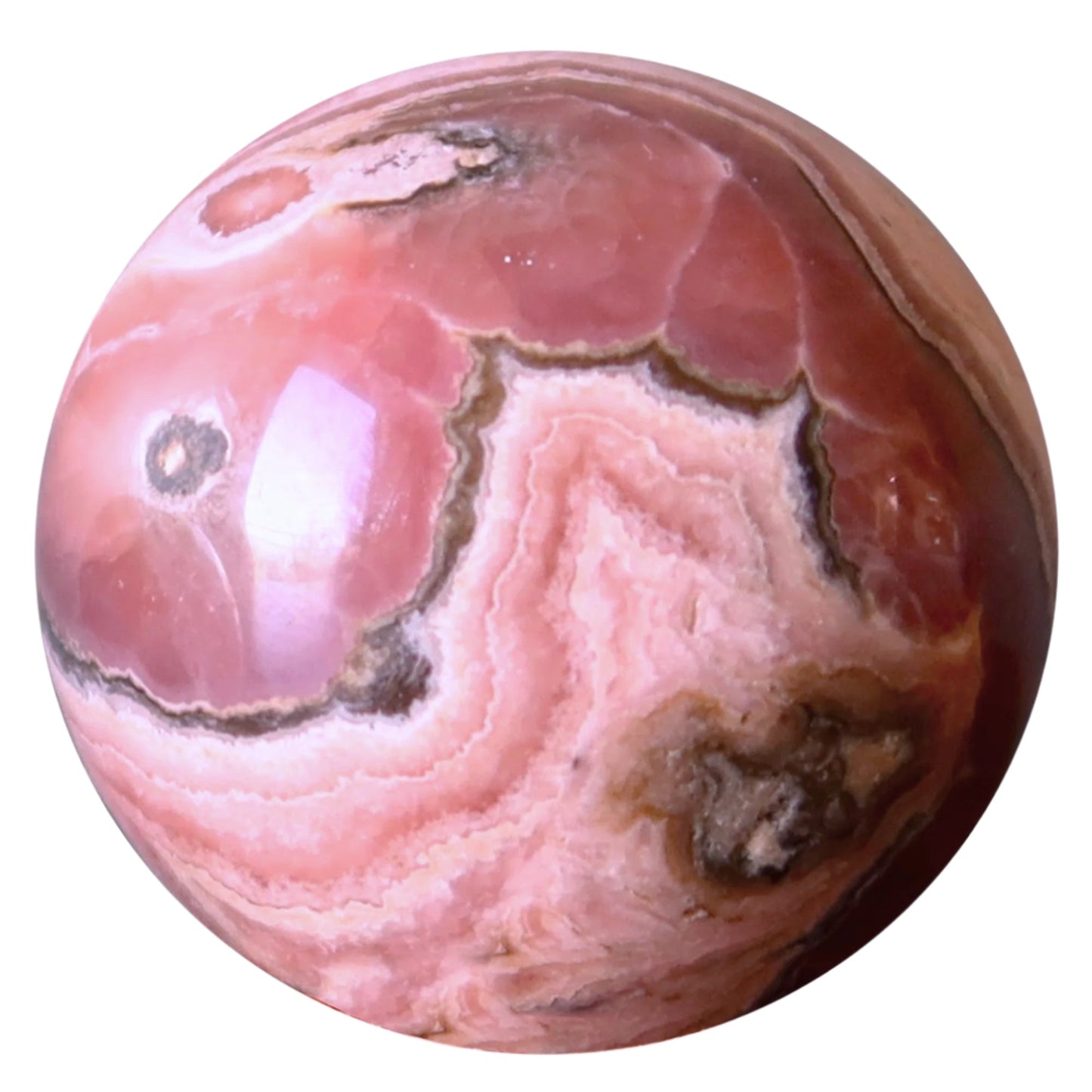 Rhodochrosite Sphere Precious Soulmate Crystal Ball