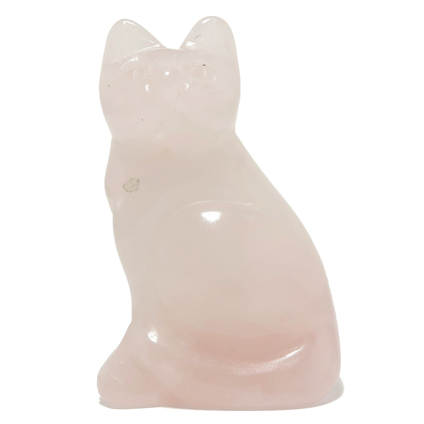 Rose Quartz Cat Lover Perfect Pink Animal Figurine