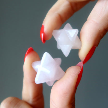 Rose Quartz Merkaba Love in the Air Holy Sacred Star Stone