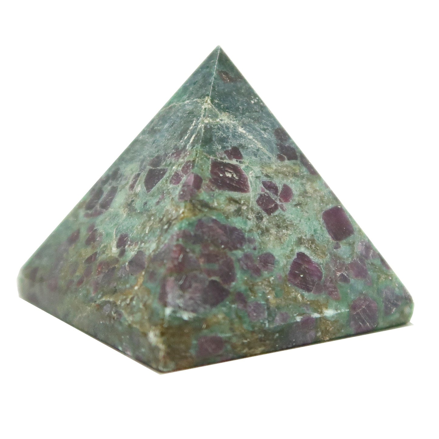 Ruby Fuchsite Pyramid Step Up Love Crystal