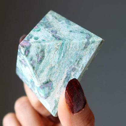 Ruby Fuchsite Pyramid Step Up Love Crystal