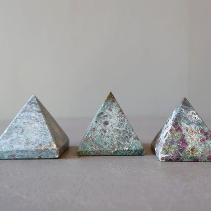 Ruby Fuchsite Pyramid Step Up Love Crystal
