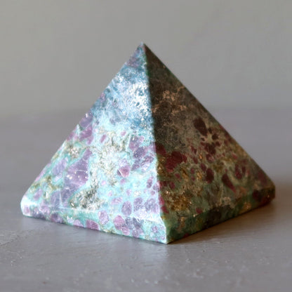 Ruby Fuchsite Pyramid Step Up Love Crystal