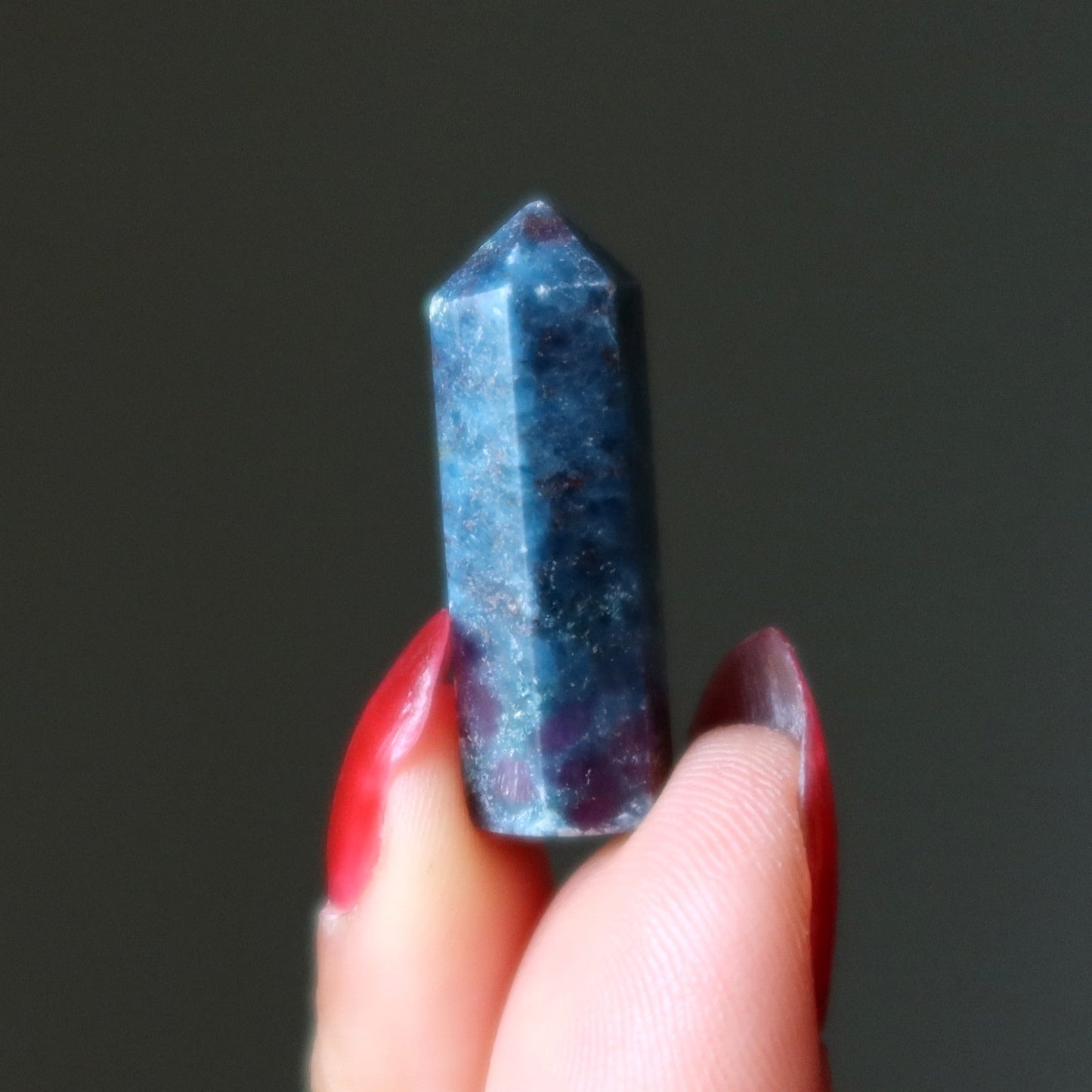 Ruby Kyanite Tower Wand Blue Tranquility Point