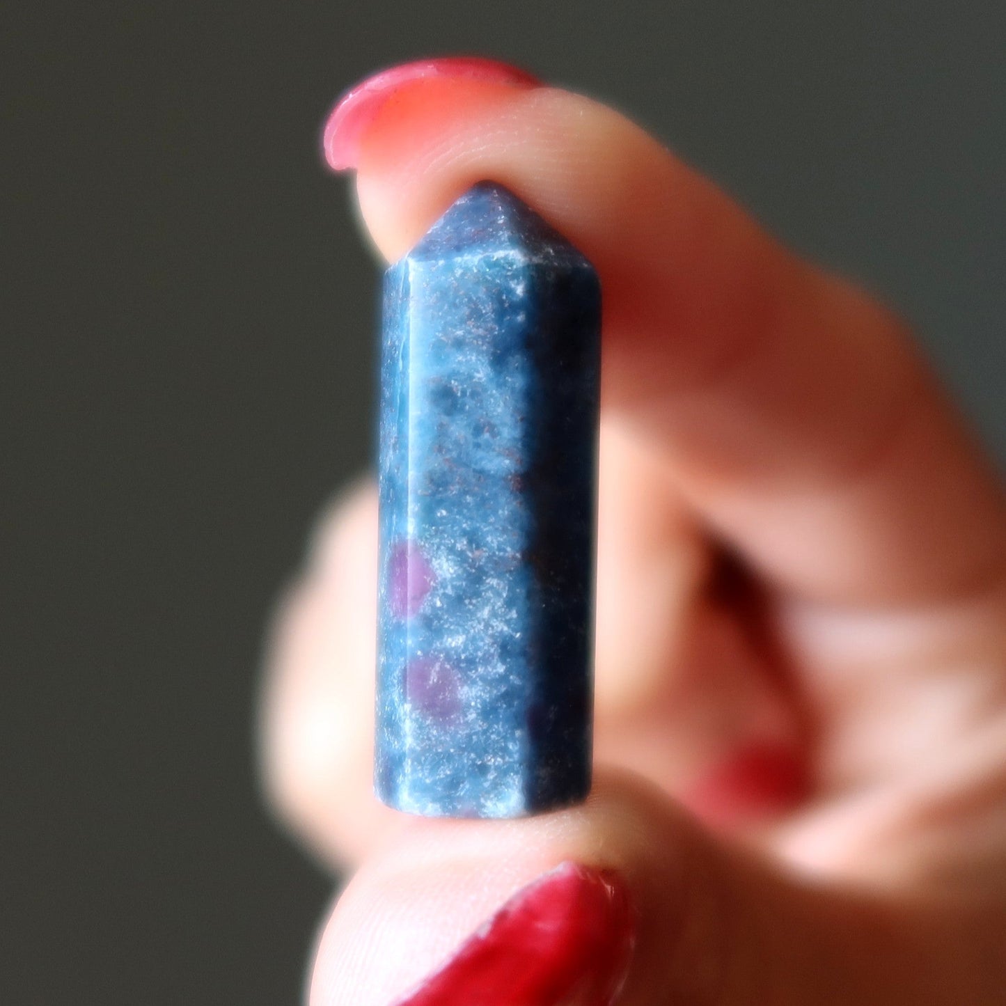 Ruby Kyanite Tower Wand Blue Tranquility Point