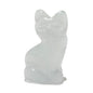Selenite Cat 1" Miniature Animal Silky White Feline