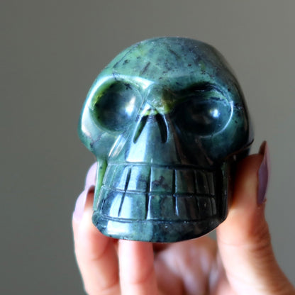 Serpentine Skull Dark Green Alien Whisperer