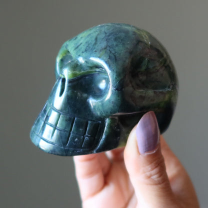 Serpentine Skull Dark Green Alien Whisperer