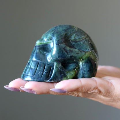 Serpentine Skull Dark Green Alien Whisperer