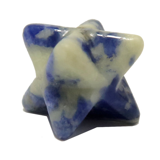 Sodalite Merkaba Blue Wishing Star Meditation Crystal Carving