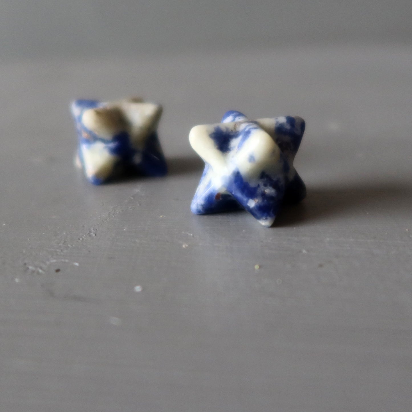 Sodalite Merkaba Blue Wishing Star Meditation Crystal Carving