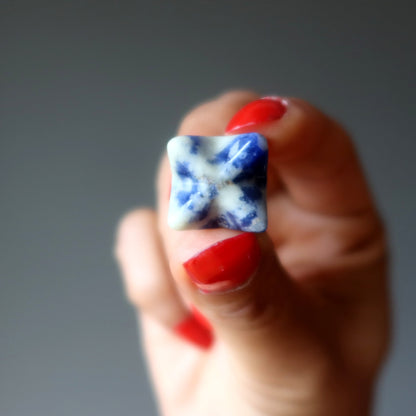 Sodalite Merkaba Blue Wishing Star Meditation Crystal Carving