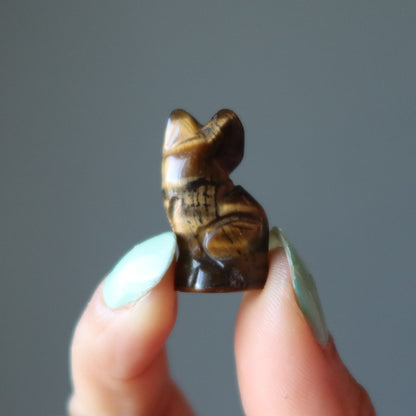 Tigers Eye Cat 1" Miniature Animal I'm All Confidence