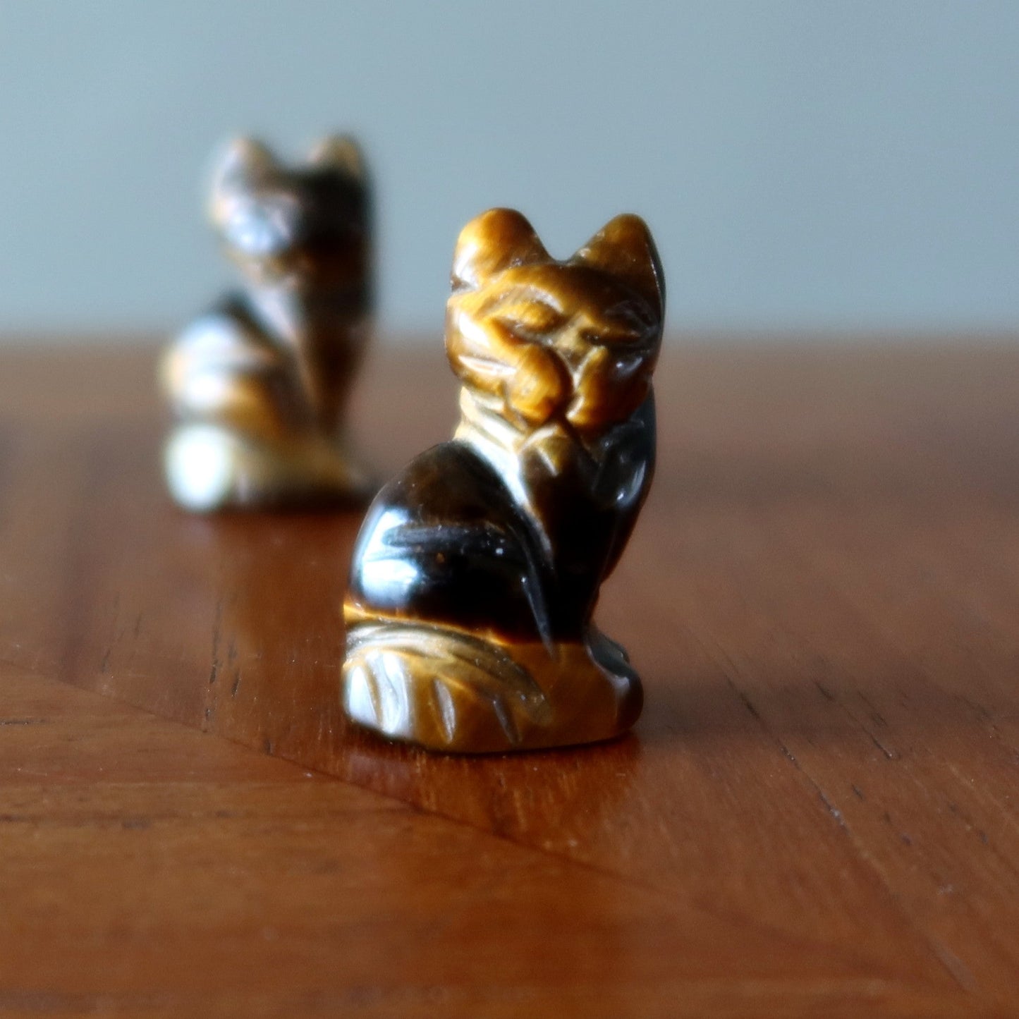 Tigers Eye Cat 1" Miniature Animal I'm All Confidence
