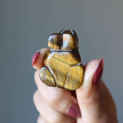 Tigers Eye Frog Bounce to Brilliance Animal Figurine