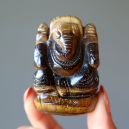 Tigers Eye Ganesh Hindu Elephant Business Success