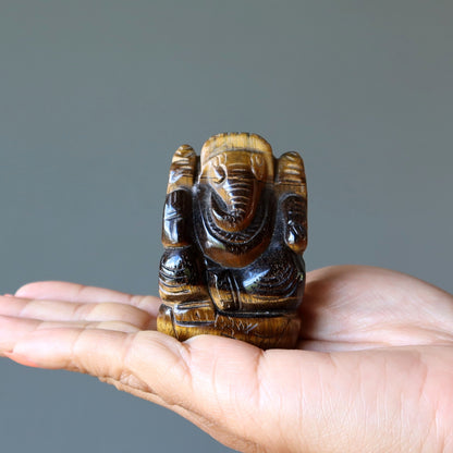Tigers Eye Ganesh Hindu Elephant Business Success
