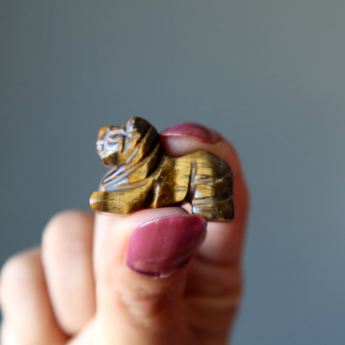 Tigers Eye Lion 1" Miniature Animal Your Royal Majesty