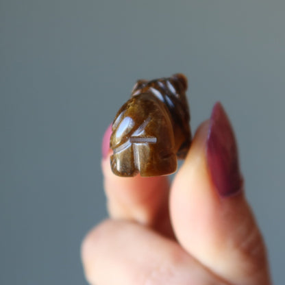 Tigers Eye Lion 1" Miniature Animal Your Royal Majesty