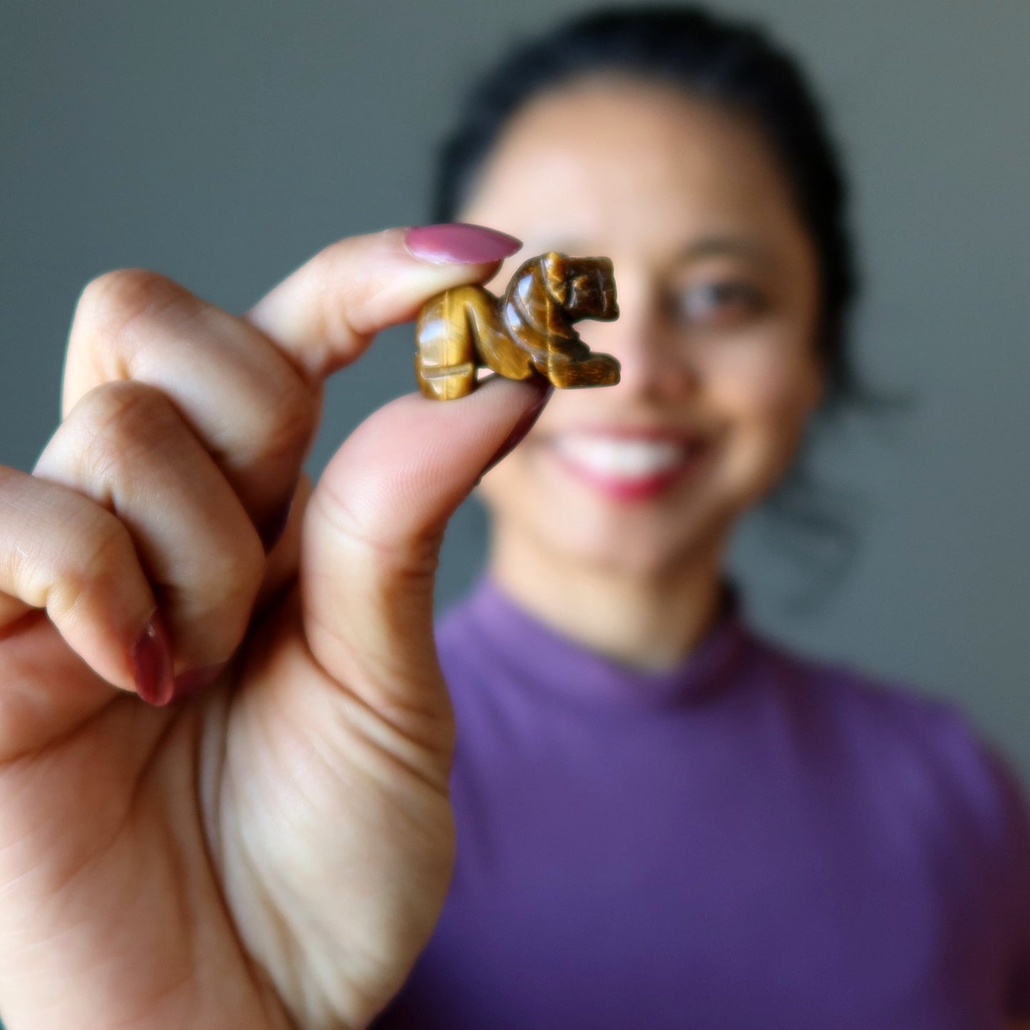 Tigers Eye Lion 1" Miniature Animal Your Royal Majesty