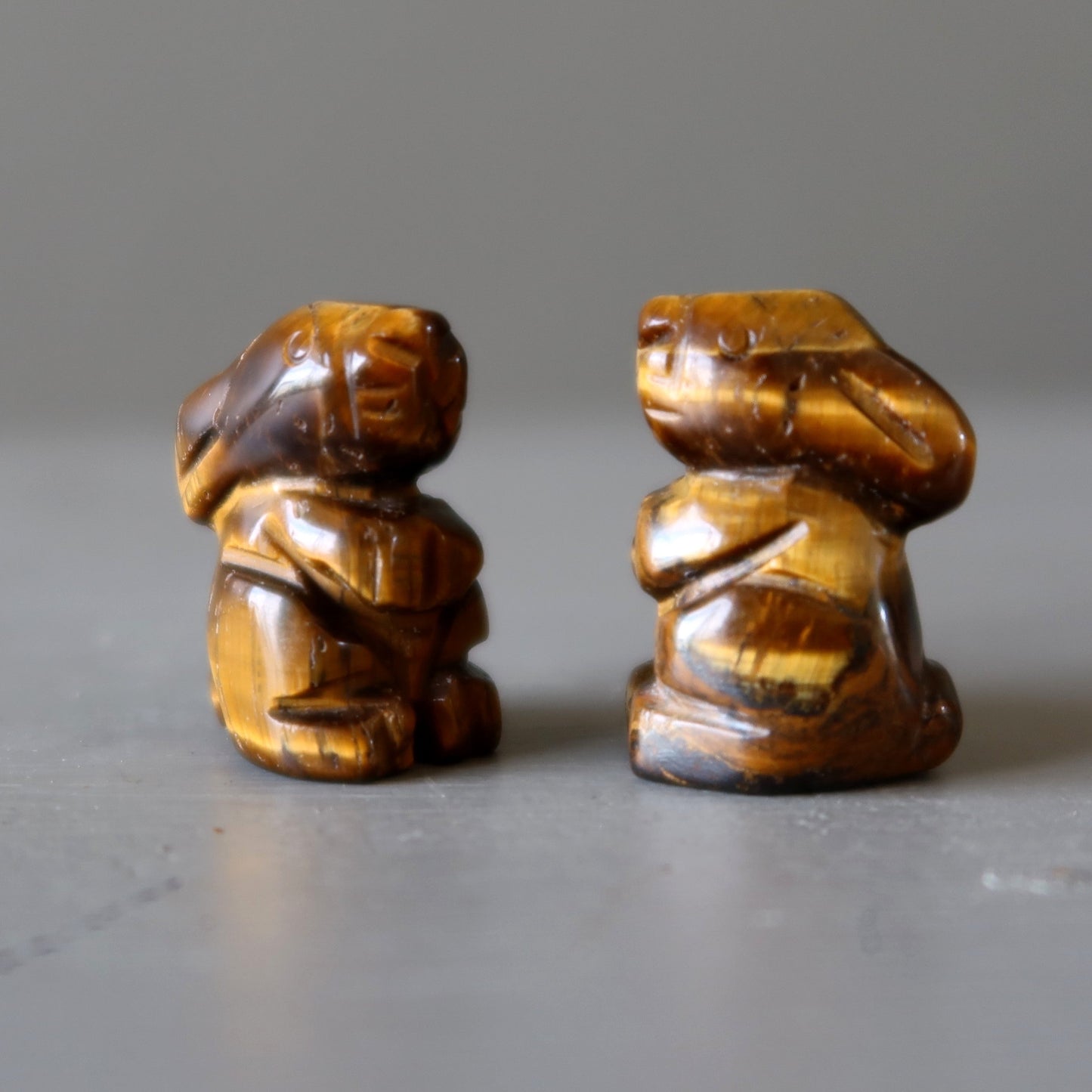 Tigers Eye Rabbit 1" Miniature Animal Hop to Greatness