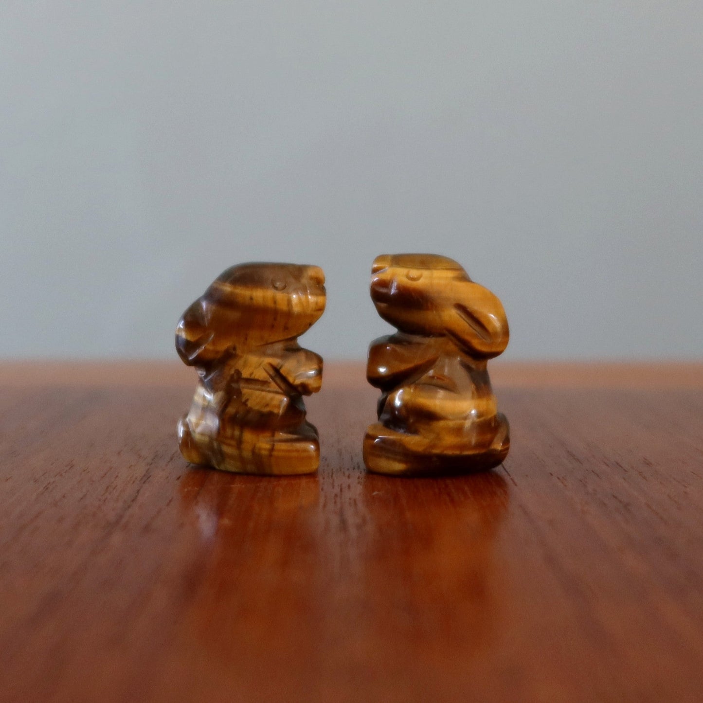 Tigers Eye Rabbit 1" Miniature Animal Hop to Greatness