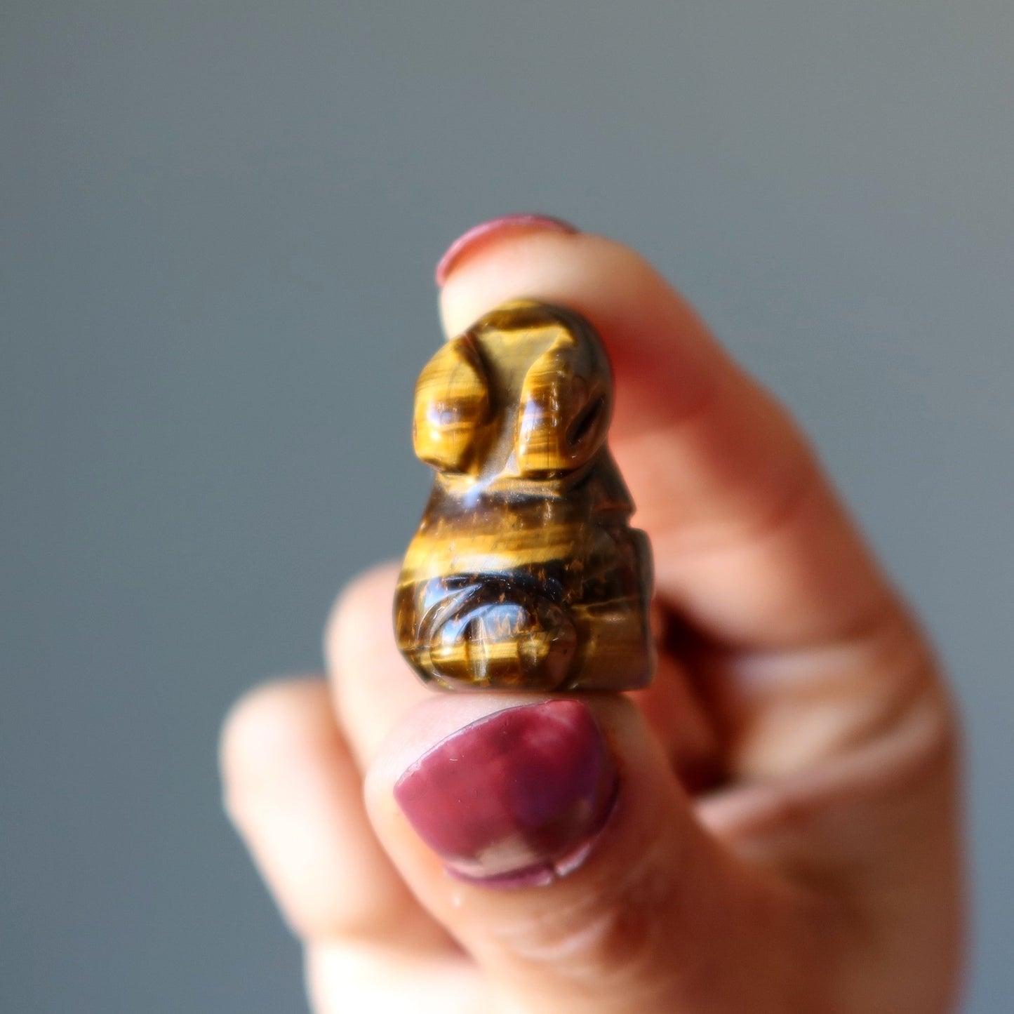 Tigers Eye Rabbit 1" Miniature Animal Hop to Greatness