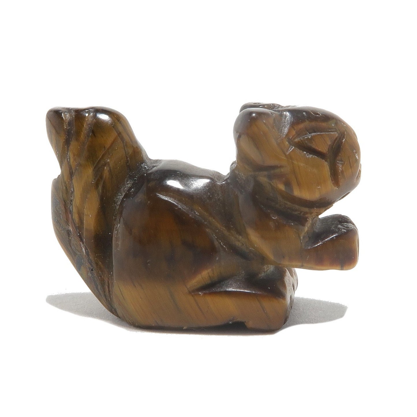 Tigers Eye Squirrel 1" Miniature Animal Wealthy Playful Fun