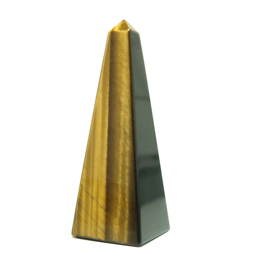 Tigers Eye Tower Wand Glistening Gemstone Point
