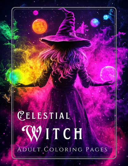 Celestial Witch Coloring Book - FREE Digital Download!